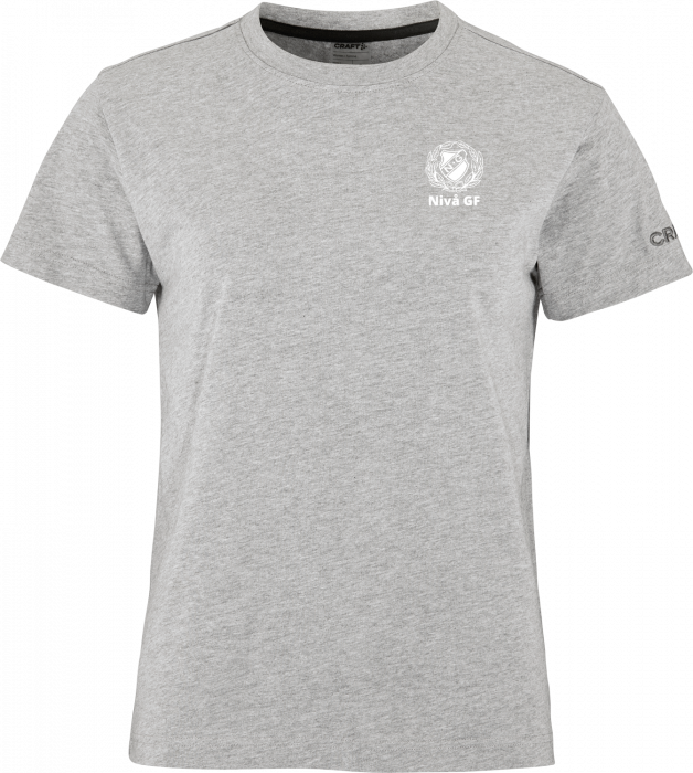 Craft - Nivå Gymnastik Cotton T-Shirt Women - Grå Melange DK