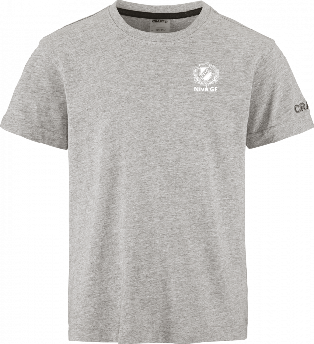 Craft - Nivå Gymnastik Cotton T-Shirt Kids - Grå Melange DK